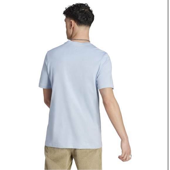adidas Men's Essentials Single Jersey Linear Embroidered Logo T - Picture 4 of 6